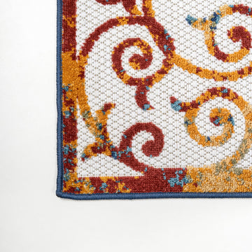 Atrani Scroll Trellis Indoor/outdoor Area Rug